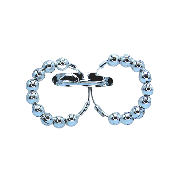Silver Ear Ring Balls